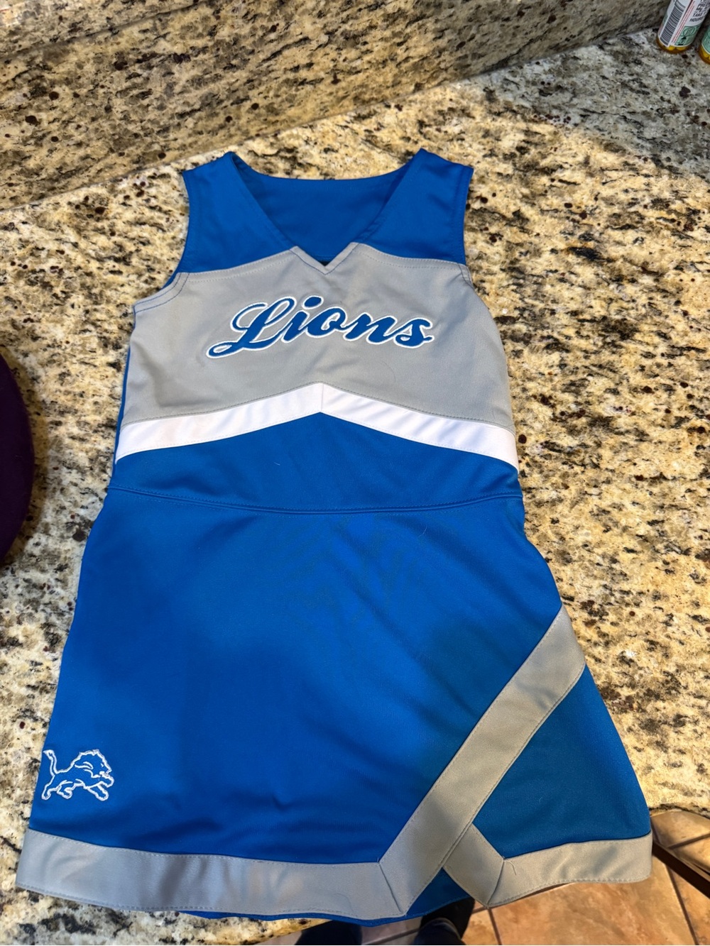 Detroit Lions Little Girls Size 5 Cheerleader Dress